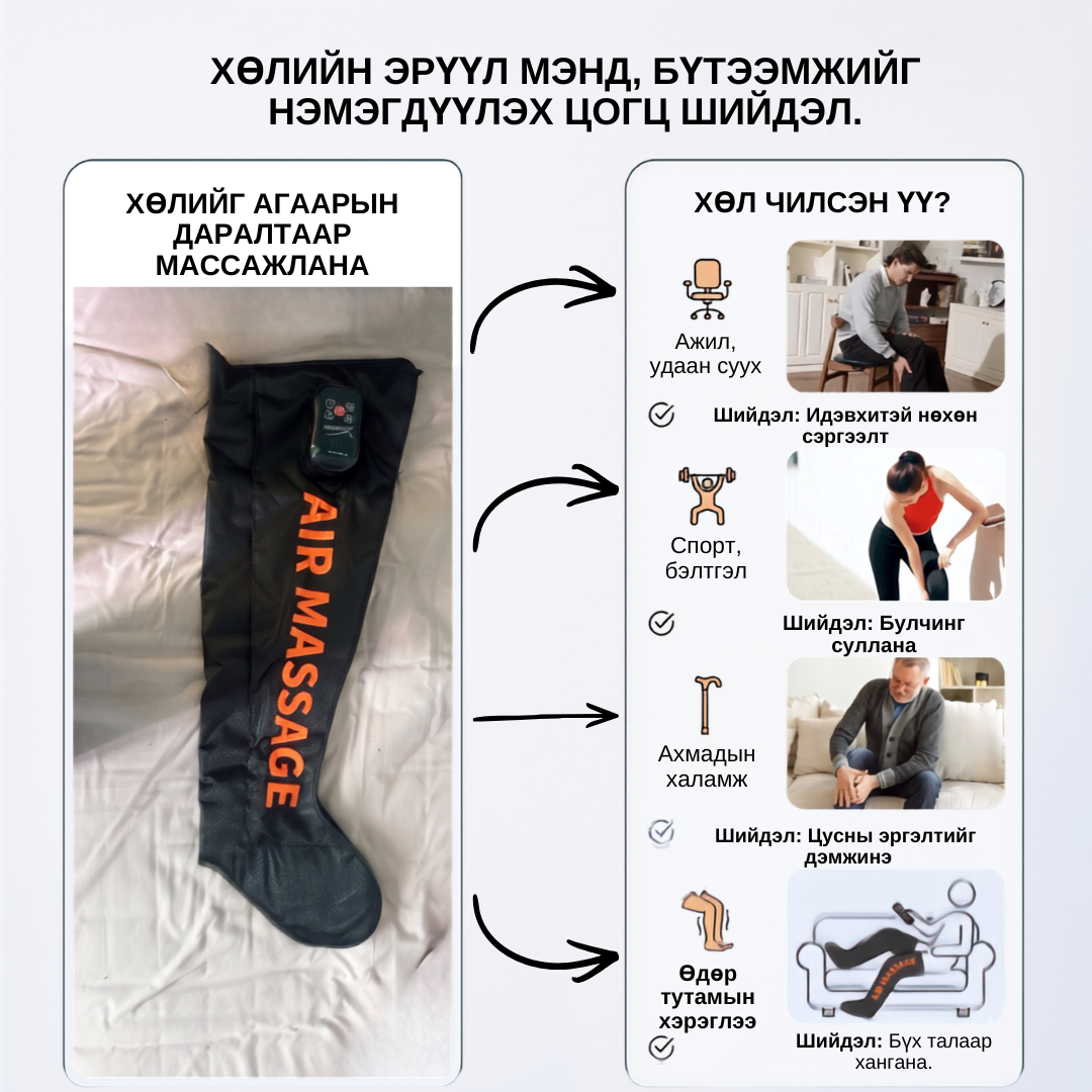 ARIULA Хөлний массажер — Агаарын даралтат