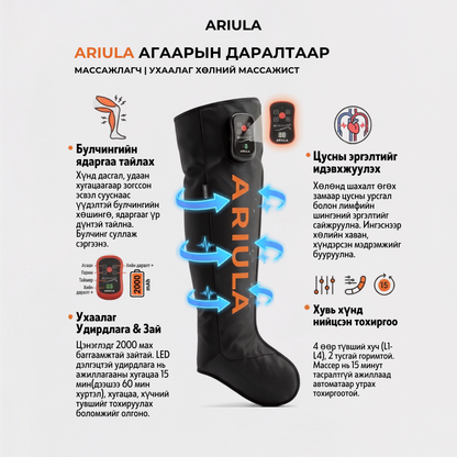 ARIULA Хөлний массажер — Агаарын даралтат